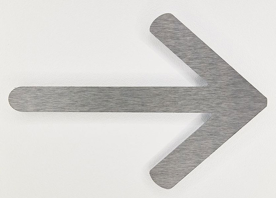 Lettre et logo aluminium or ou argent 3mm