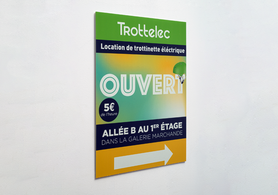 Panneau publicitaire akylux recycle