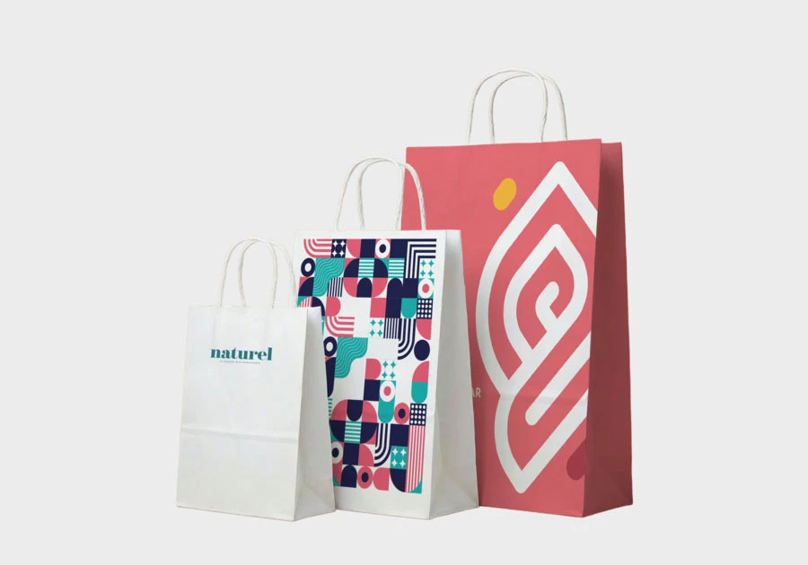 Sac en papier blanc