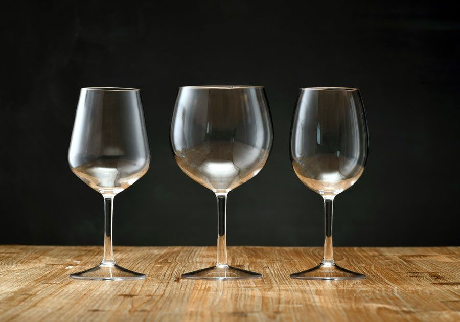 Verres à pied en tritan transparent