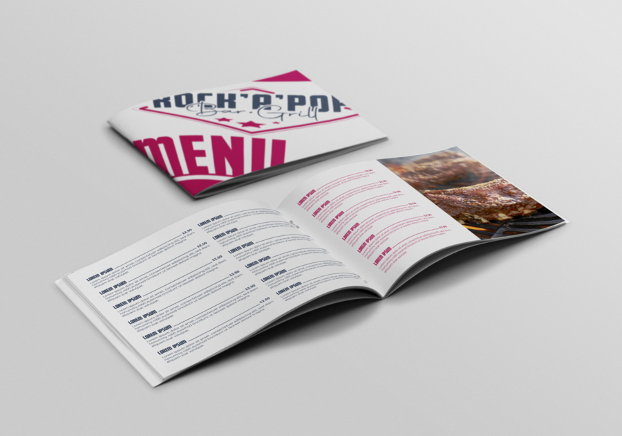 brochure agrafee menu restauration