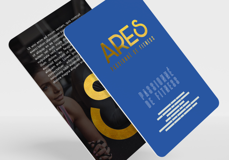 Carte PVC avec dorure