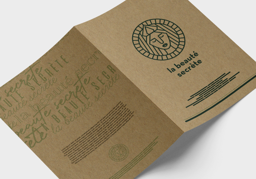 Dépliant papier recyclé - 2 plis accordéon